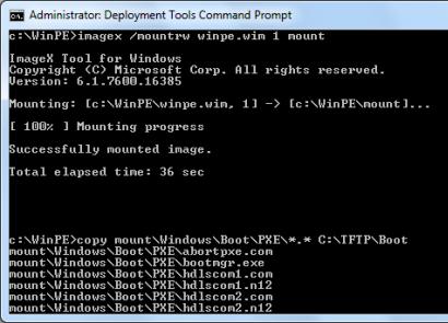 Инсталиране на Windows през мрежа Инсталиране на Windows 7 през мрежова карта